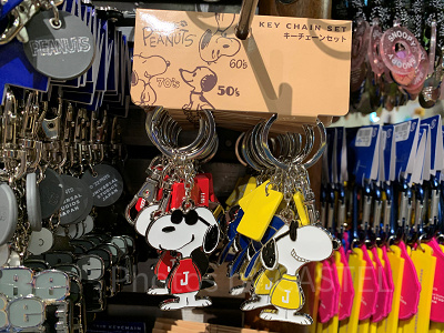 USJ/スヌーピーのペアキーチェーン