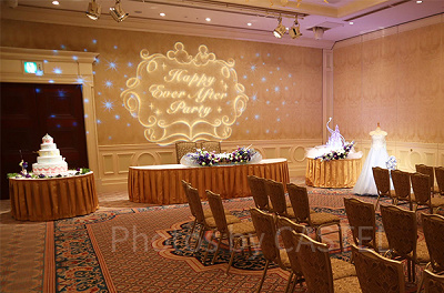 アナと雪の女王をイメージした会場