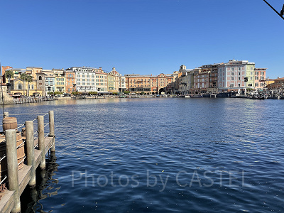 ガリオン船横の自由席からの眺め(昼間に撮影)