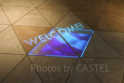 WELCOMEのプロジェクションマッピング