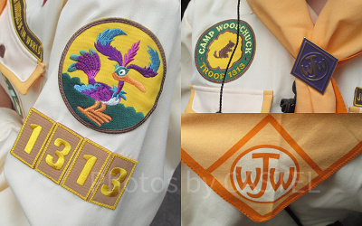 ウッドチャック・グリーティングトレイルコスチュームのポイント