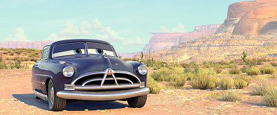 カーズ名言⑤:「All right, if you can drive as good as you can fix a road then you can win this race with your eyes shut.」