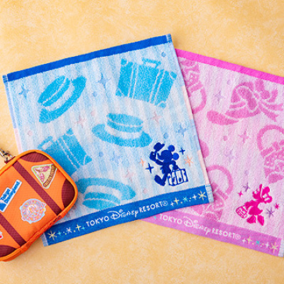 ミニタオル2枚 ポーチ付