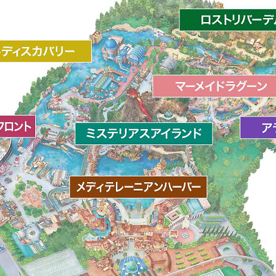 2019年のディズニーシーの地図