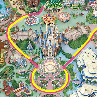 「トイズ・ワンダラス・クリスマス！」のパレードルート