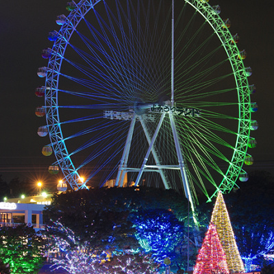 イルミネーションが見渡せる大観覧車
