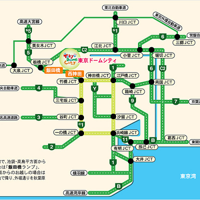 車でのアクセスマップ