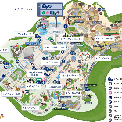 アドベンチャーワールドの地図