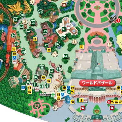 アドベンチャーランドの地図