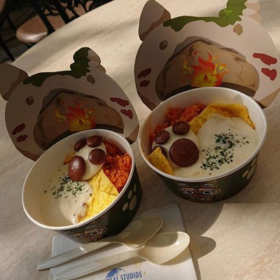 アイルーの肉球オムライス ~ホワイトソース~