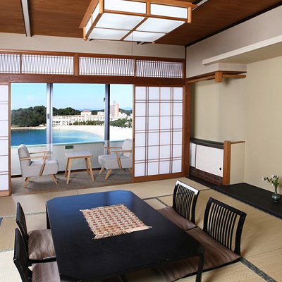 部屋はすべてオーシャンビュー