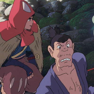 ケガ人を助けるアシタカの前に現れたこだま／もののけ姫