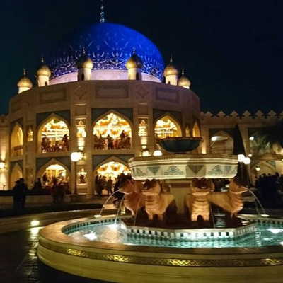 アラビアンコーストの噴水