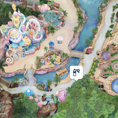 アラビアンコーストの自動販売機の場所