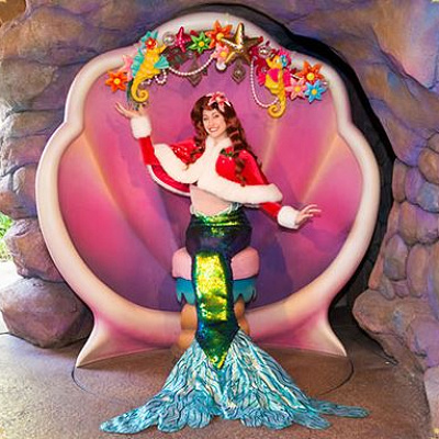 クリスマスコスチュームのアリエル