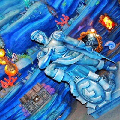 アリエルのプレイグラウンド エリック王子の像