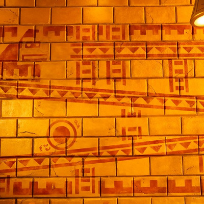 アトラクション待ち列「ドンキーコング」壁画