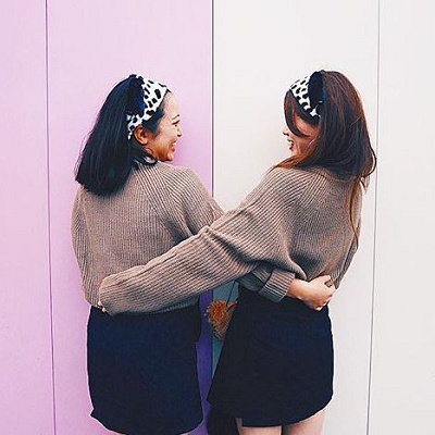 ニットで秋っぽく