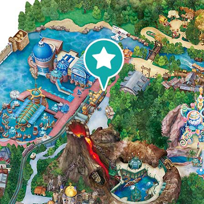 ベイサイド・テイクアウトの地図（ディズニーシー）