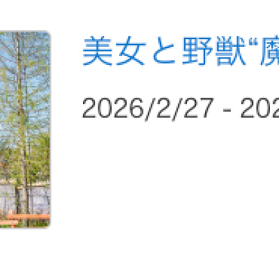 2026年2月〜3月に美女と野獣”魔法のものがたり”が休止