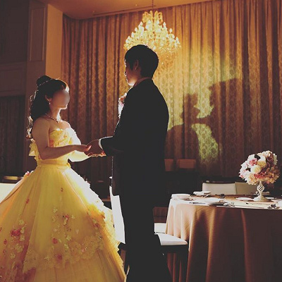 美女と野獣テーマの結婚式