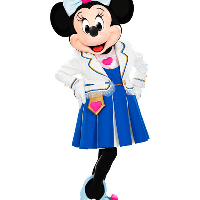 ブルーのスカートスタイル