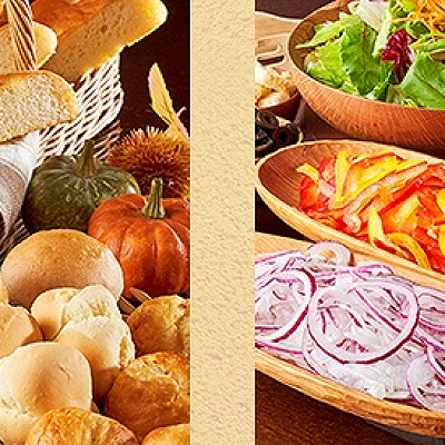 パンビュッフェとサラダビュッフェ