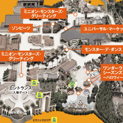 更衣室のマップ