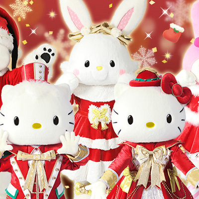 クリスマス衣装のキャラクター