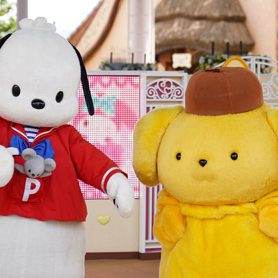 ゲストたちをお出迎えするキャラクターたち