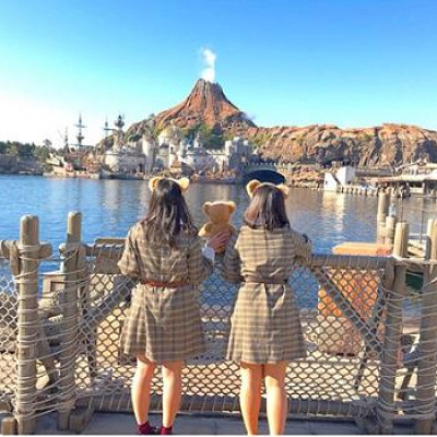 チェックワンピ