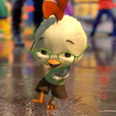 ダンスをするチキン・リトル