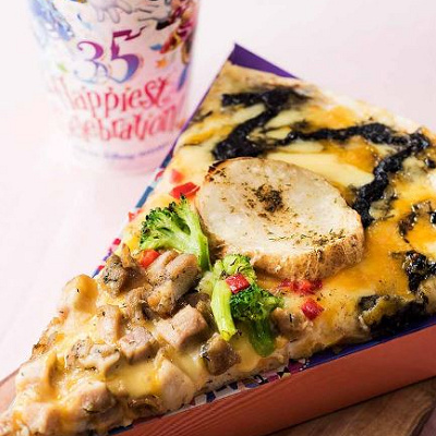 「チキン＆ベジタブルのピザ」