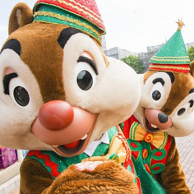 チップ（奥）とデール（手前）