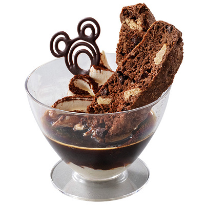 チョコチップ＆クルミのビスコッティ、ティラミス仕立て