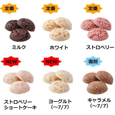 チョコレートクランチのフレーバー