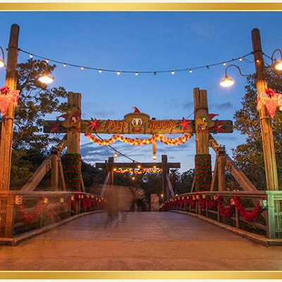 ディズニーシーのクリスマスデコレーション