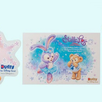 ダッフィーとステラルーのステッカー付き♡