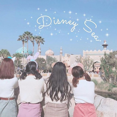 ダッフィーアンドフレンズの４人のイメージカラーを取り入れたコーデ