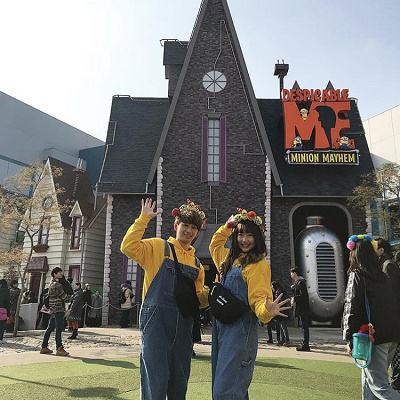 カップルキャラクターコーデ