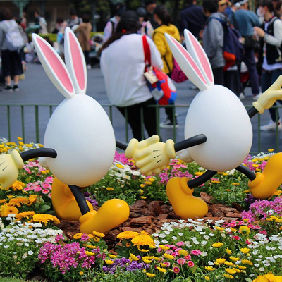 黄色いくつと手袋がかわいい！