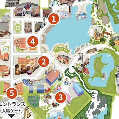 ダンス・ダンス・ダンス！ ストリート・ショーの開催場所マップ