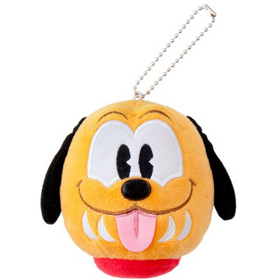 だるま型のプルートぬいぐるみバッジ