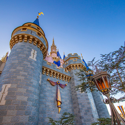 マジックキングダムのシンデレラ城の装飾