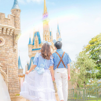 ディズニーブルーエバーアフターコーデ（Kori様）