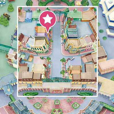 ディズニー&カンパニーの地図