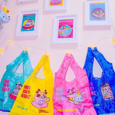 ディズニーガチャガチャのエコバッグ