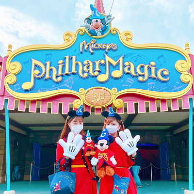 ディズニーの服装例（友人と）