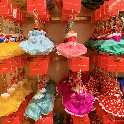 ディズニープリンセスドレスキーチェーン