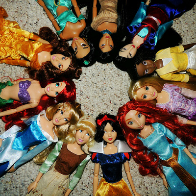 ディズニープリンセスたち勢ぞろい